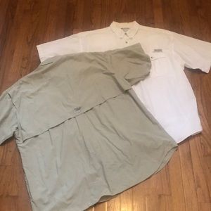 Columbia fishing shirts.  You get both xxl